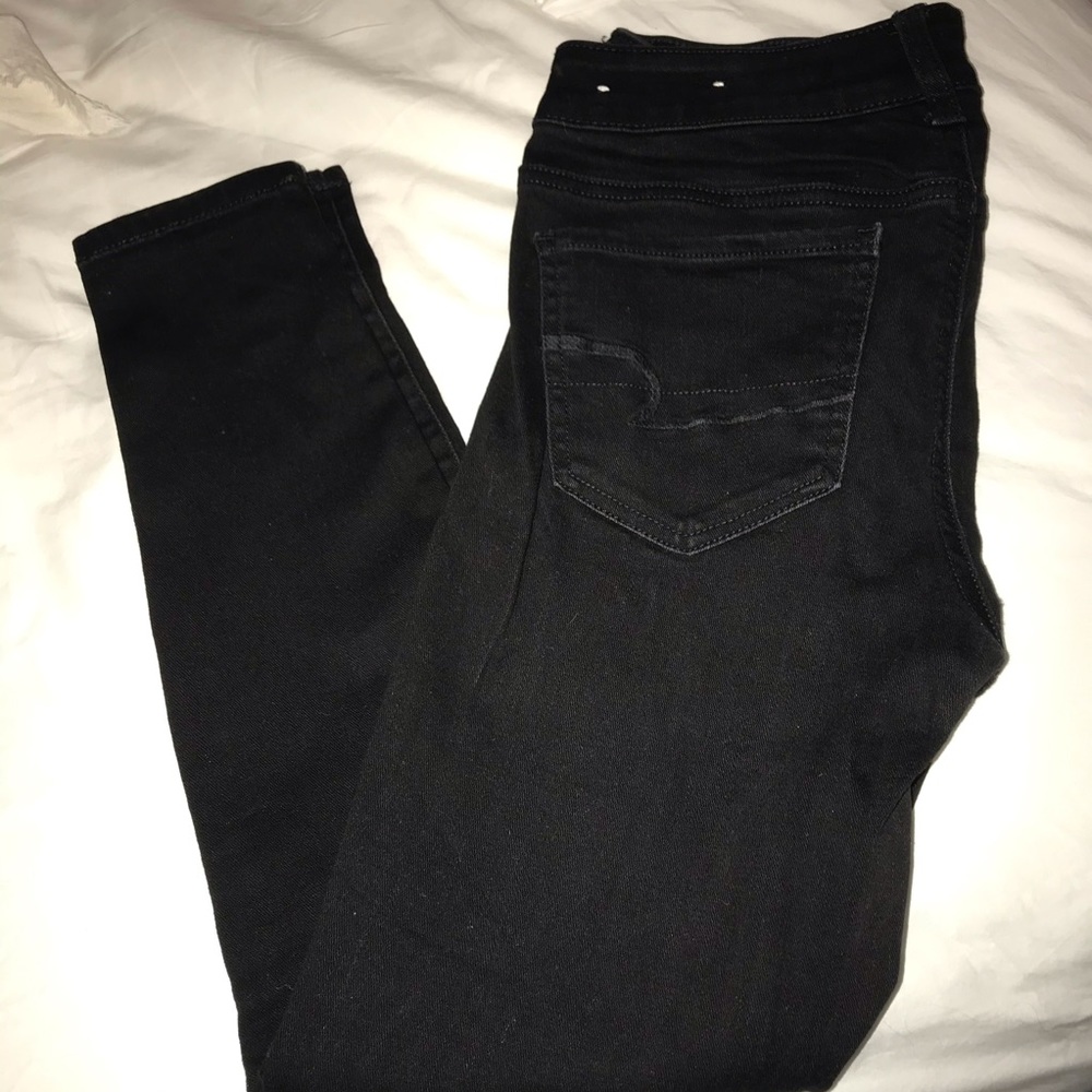 AEO black jegging size 4 short